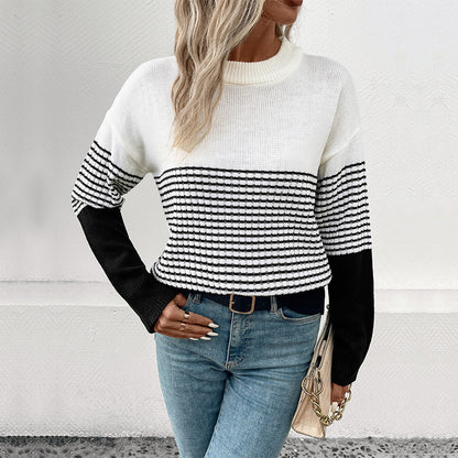 Pull en tricot pour femmes avec un motif moderne et une coupe décontractée Chic und Stil