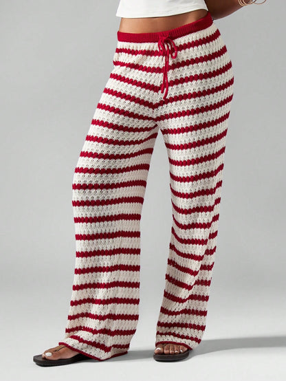 Casual Palazzo Pants for Women with Chic and Stylish Striped Pattern