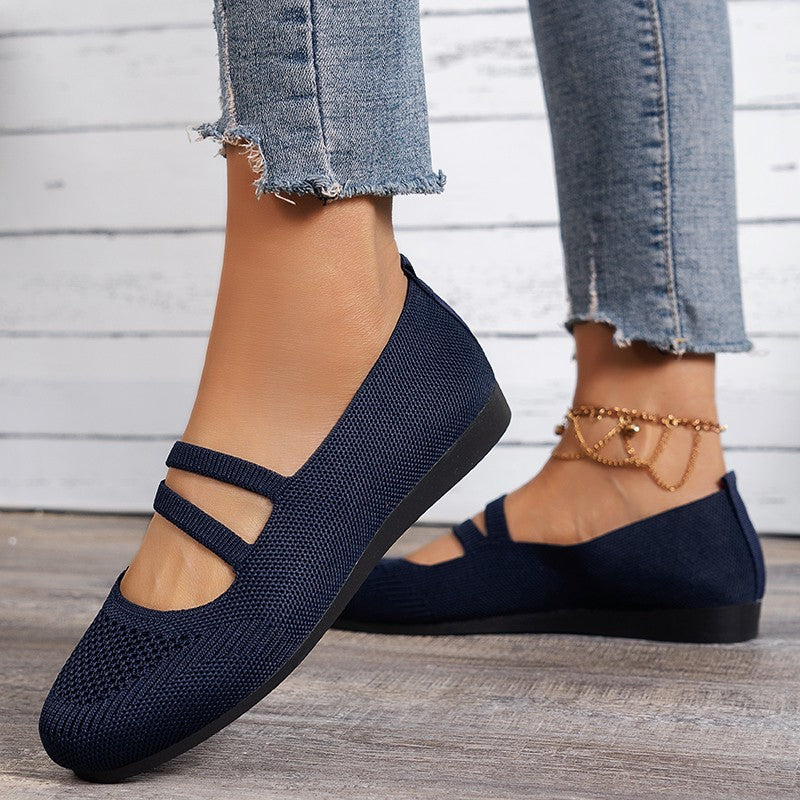 Ballerines confortables pour femmes en matériau en filet respirant et avec des sangles réglables Chic und Stil