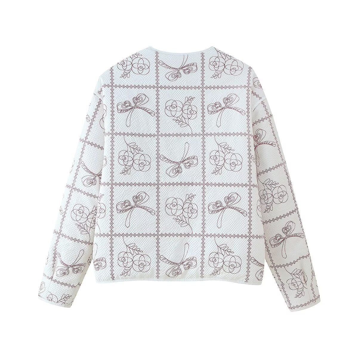 Dames blazer surpiqué avec motifs floraux Chic und Stil