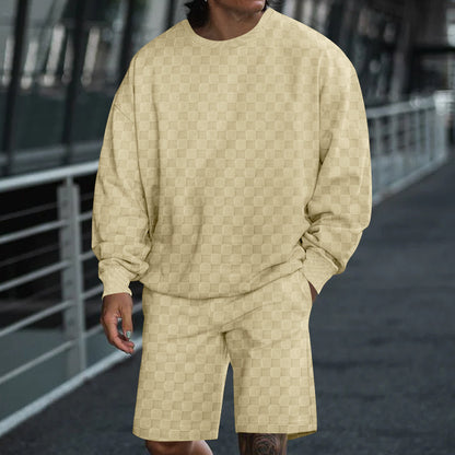 Chic and Style casual sweatshirt and shorts set for men