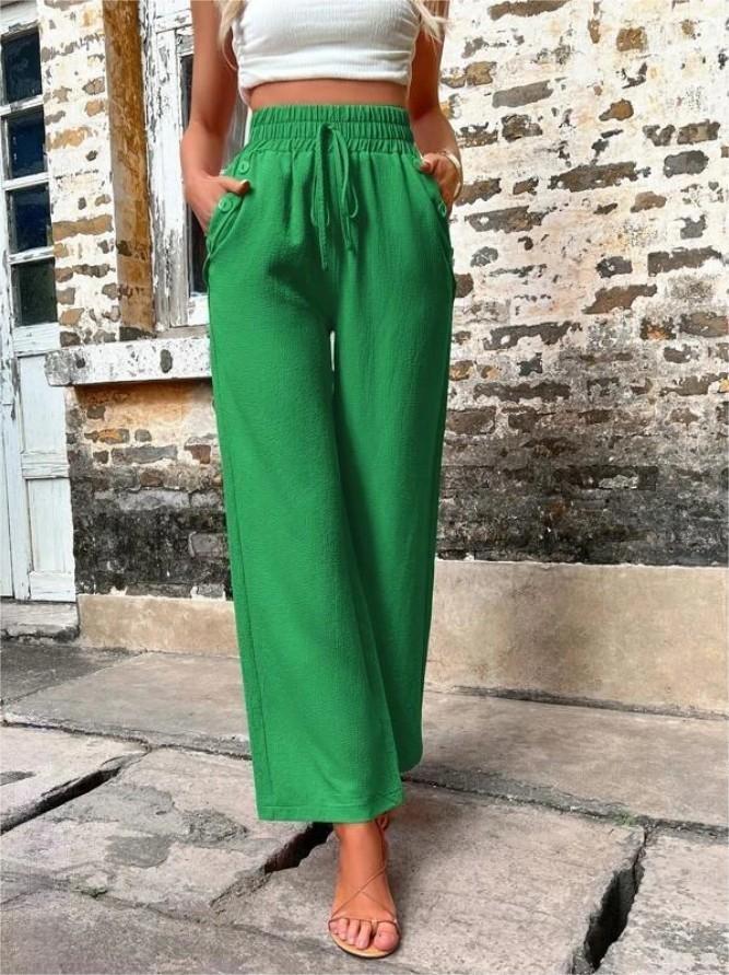 Ladies Wide Belt Light Chic Pants