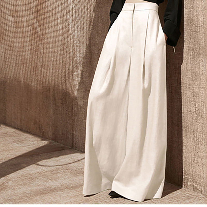 Pantalons larges taille haute pour femmes Chic und Stil 1750846761