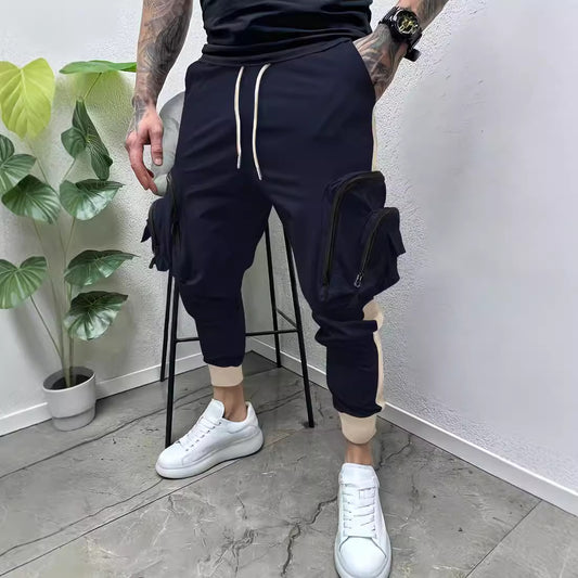 Pantalon de jogging cargo pour hommes avec poches utilitaires Chic und Stil