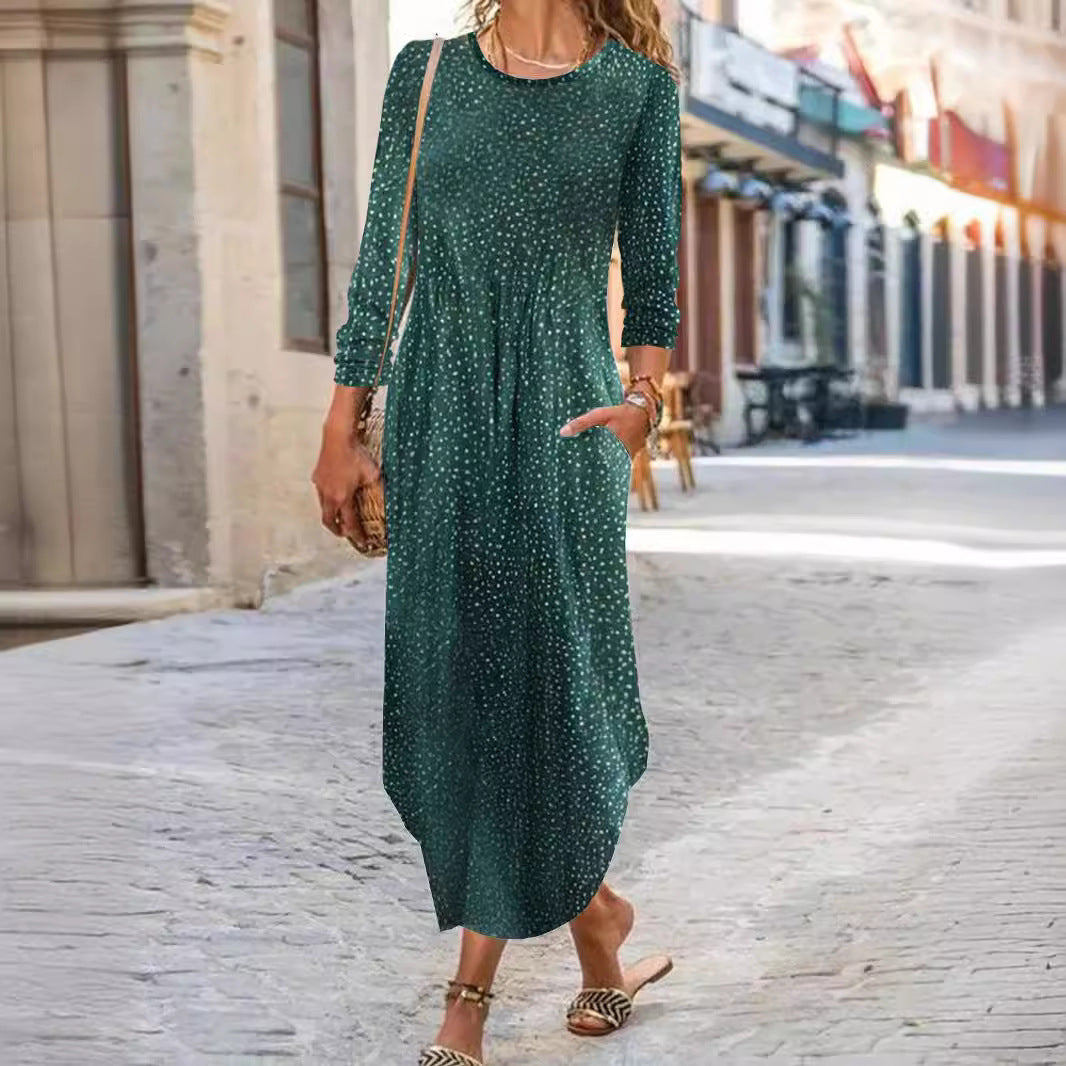 Robe maxi pour femme avec coupe décontractée et poches pratiques Chic und Stil