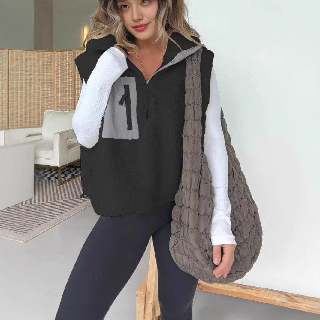 Dames confortable veste en polaire avec fermeture éclair pratique Chic und Stil