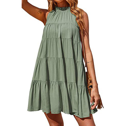 Robe à bretelles à niveaux pour femmes Chic und Stil