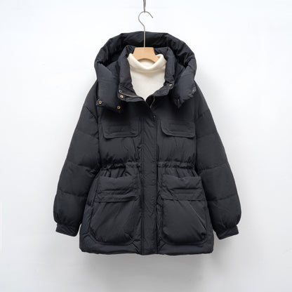 Dames doudoune d'hiver matelassée à coupe volumineuse et poches pratiques Chic und Stil