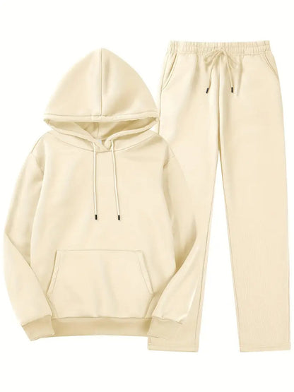 Chic Hoodie and Jogging Pants Set