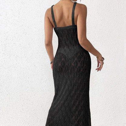 Dames Robe Maxi au Crochet Élégante Chic und Stil