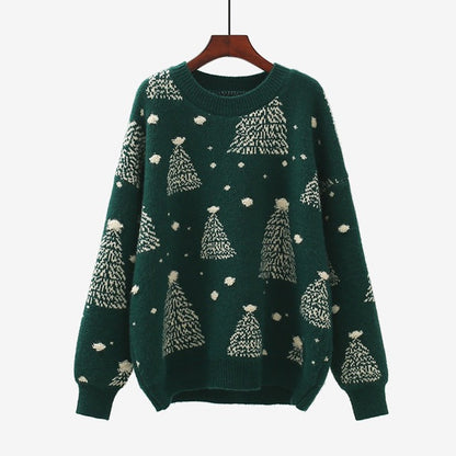 Dames Pull de Noël Confortable avec Motif Créatif Chic und Stil