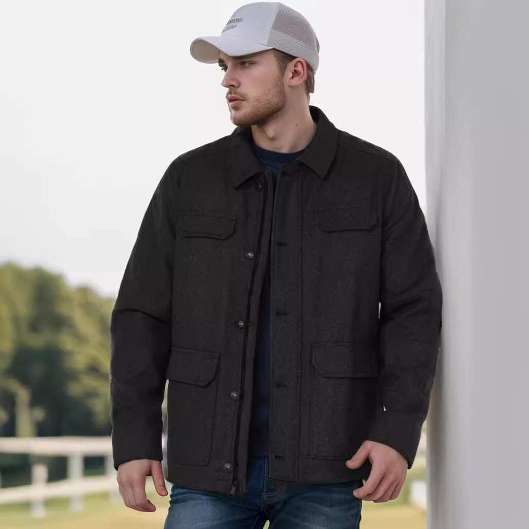 Chic and Style Casual Flannel Jacket for Men
