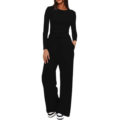 Costume de lounge confortable pour femmes avec un pantalon large Chic und Stil