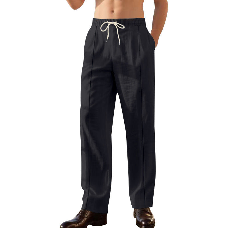 Men's elegant casual pants with adjustable waistband Chic and Style