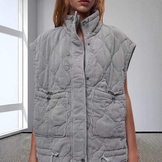 Dames gilet matelassé avec poches pratiques Chic und Stil