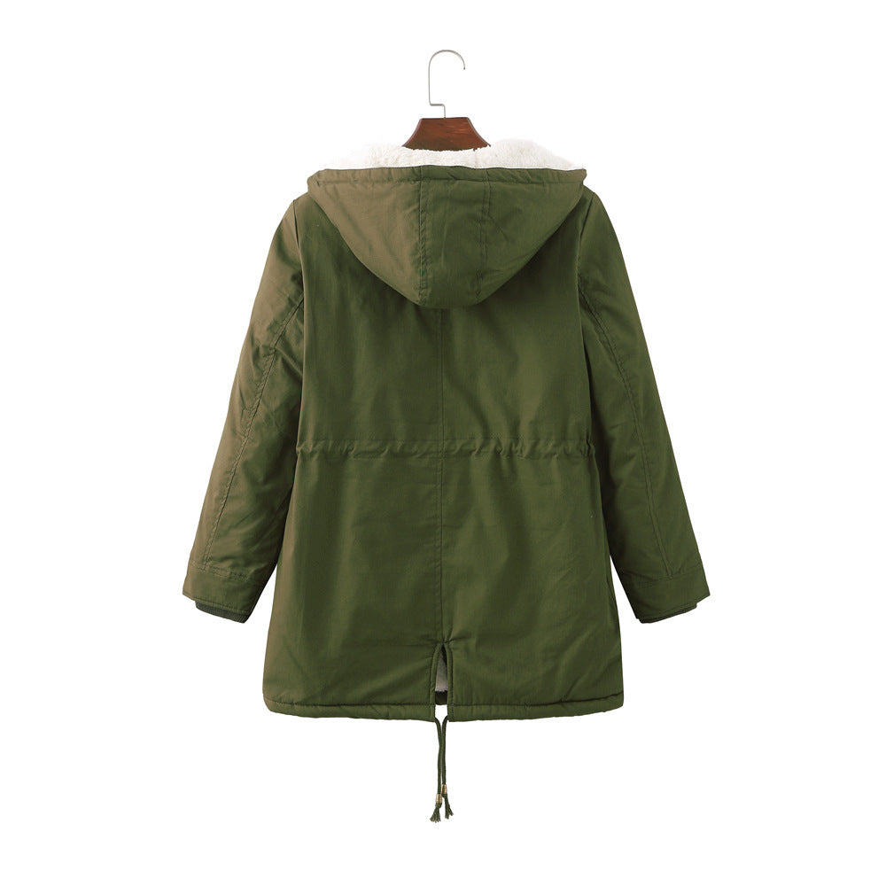 Functional parka jacket for women with removable hood and faux fur lining Chic and Style