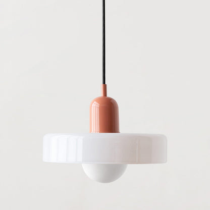 Chic and Style | Pendant lights made of colored glass | Elegant pendant light in Bauhaus style | Designer lamp for living room and dining room 