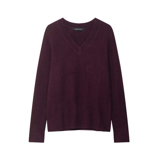 Pull femme avec décolleté en V et matière douce Chic und Stil