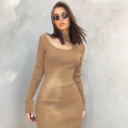 Robe maxi à encolure dégagée pour femmes avec fronces flatteuses Chic und Stil