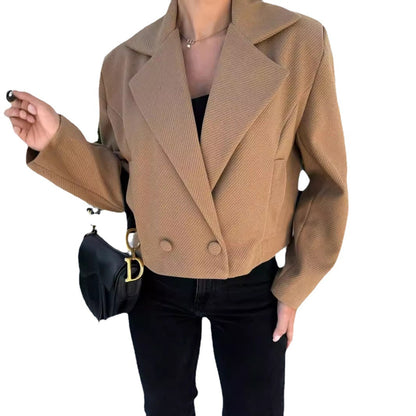 Dames Élégante Slim-Fit Veste Blazer Chic und Stil