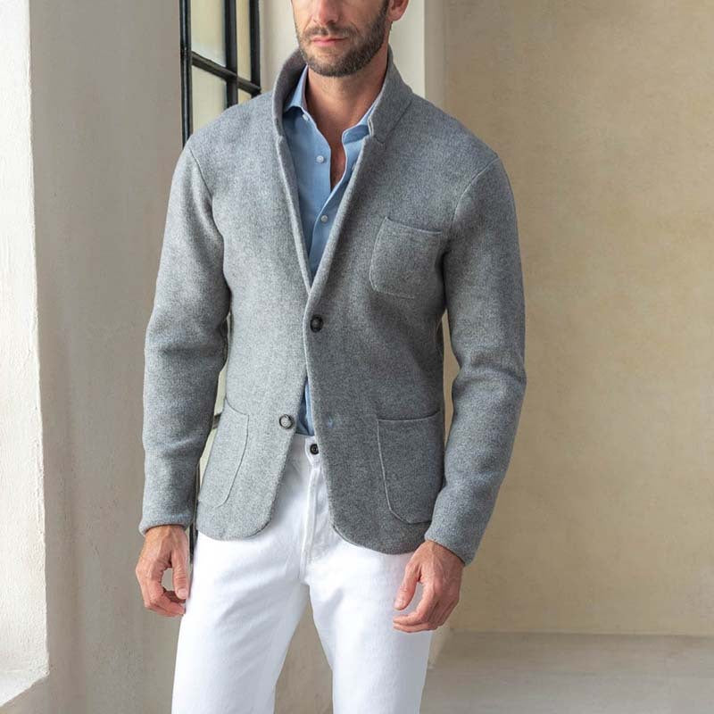 Cardigan pour hommes avec coupe élégante et poches pratiques Chic und Stil