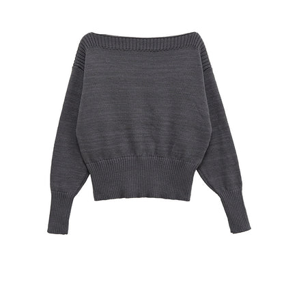 Pull overize décontracté pour femmes en matériau tricot doux Chic und Stil