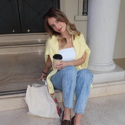 Dames cardigan en tricot léger avec lien décoratif Chic und Stil