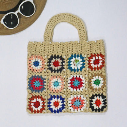 Sac fourre-tout en crochet fait à la main pour femmes Chic und Stil