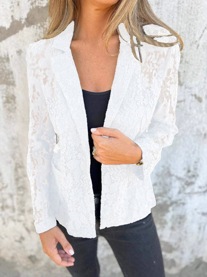 Blazer élégant en dentelle pour femmes Chic und Stil