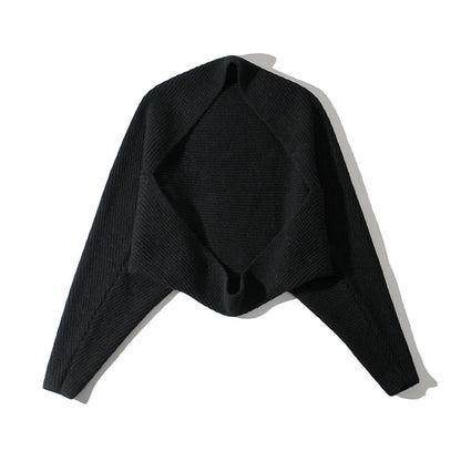 Dames élégante gilet en tricot à coupe ouverte et structure côtelée Chic und Stil