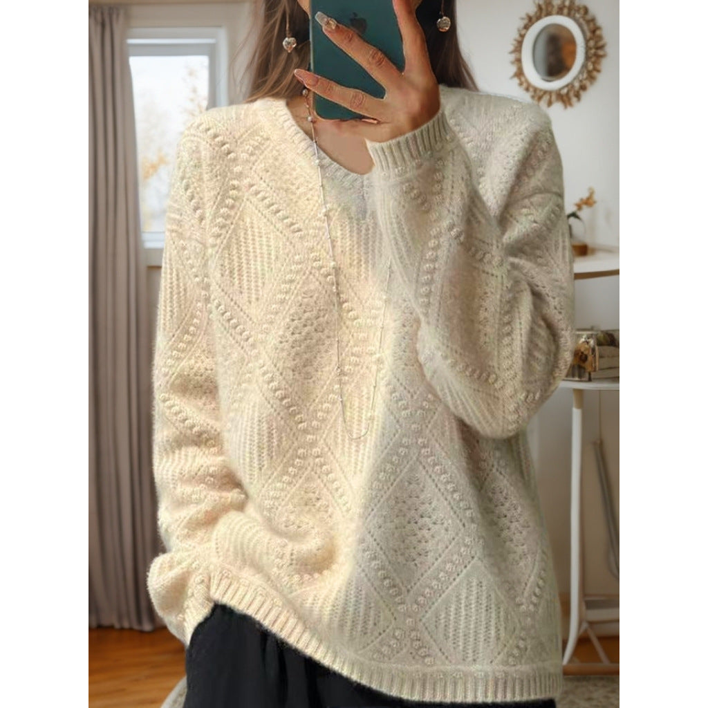 Pull en tricot pour femmes avec un traitement structuré et une texture douce Chic und Stil