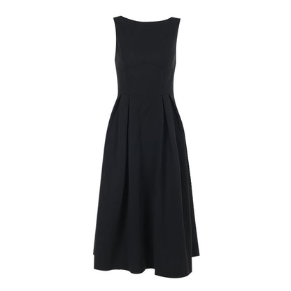 Femme A-ligne Classique Midi Robe Chic und Stil