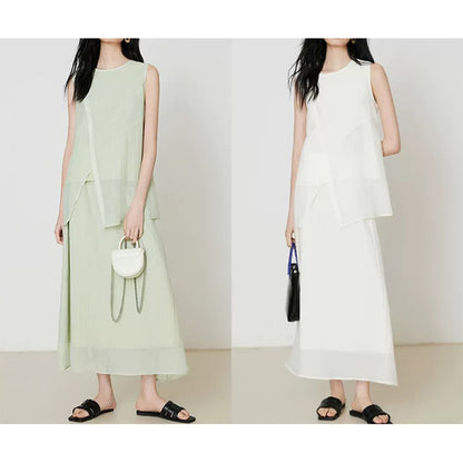 Haut asymétrique plissé pour femme Chic und Stil