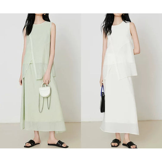 Haut asymétrique plissé pour femme Chic und Stil