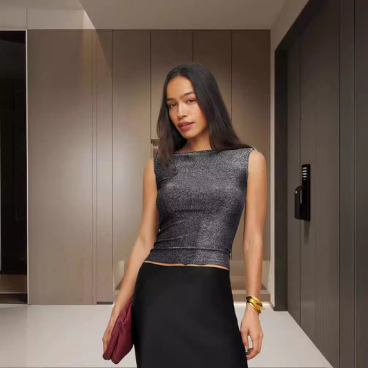 Dames Haut glamour avec un excellent ajustement Chic und Stil