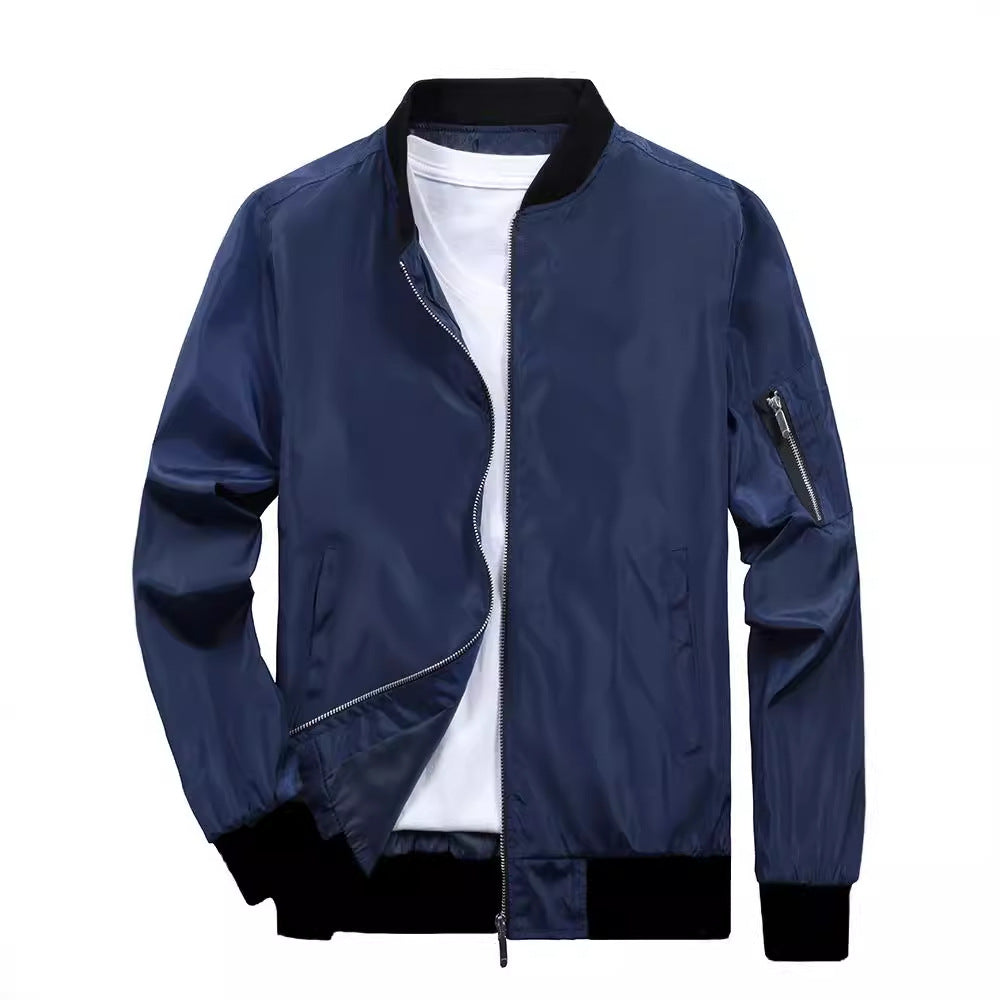 Veste bomber sportive pour hommes avec poches zippées pratiques Chic und Stil