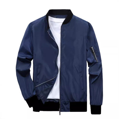 Veste bomber sportive pour hommes avec poches zippées pratiques Chic und Stil