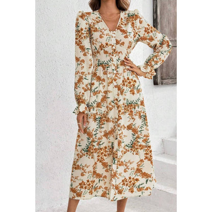 Robe maxi pour femmes avec une coupe élégante et un design floral Chic und Stil