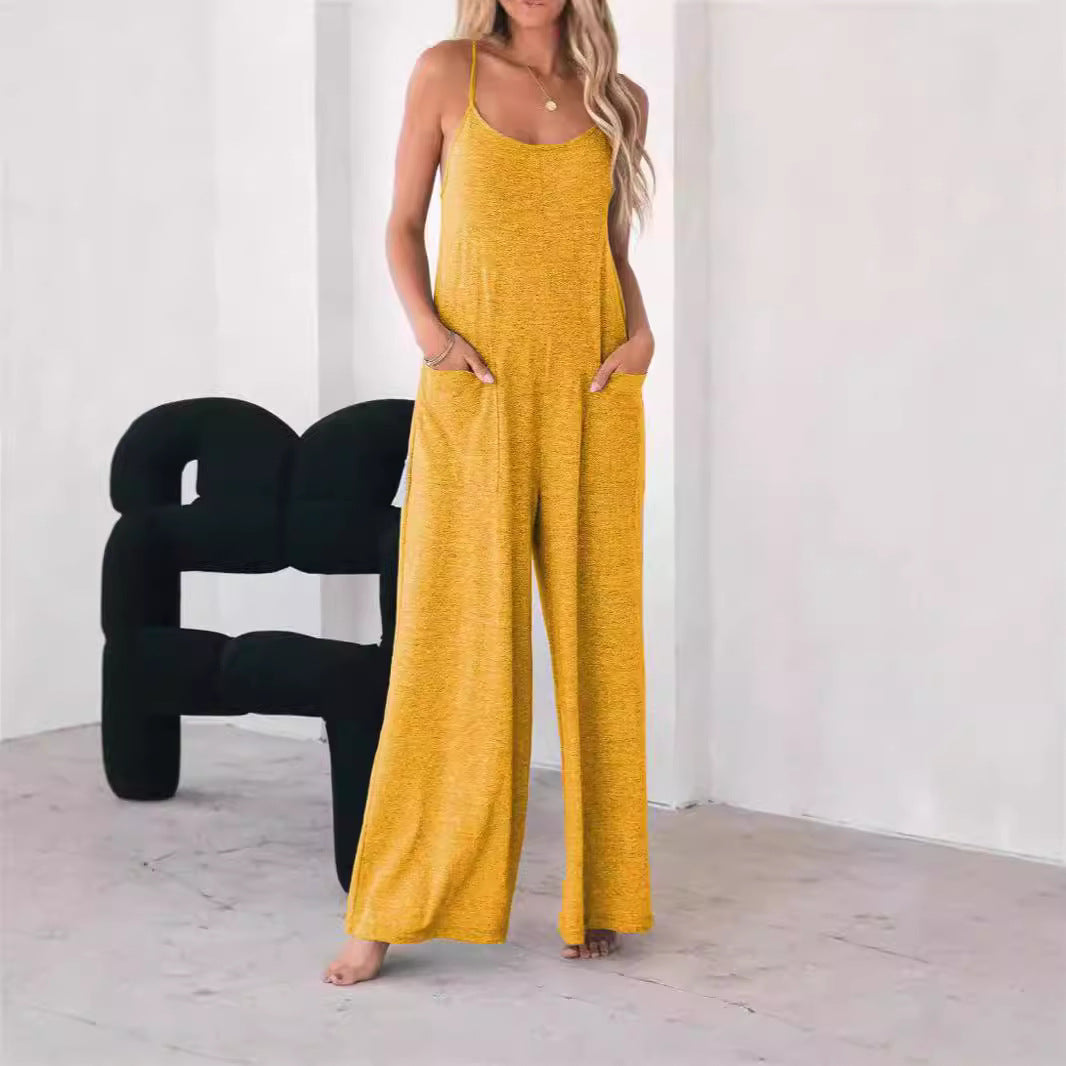 Dames Combinaison décontractée avec jambe large et poches pratiques Chic und Stil