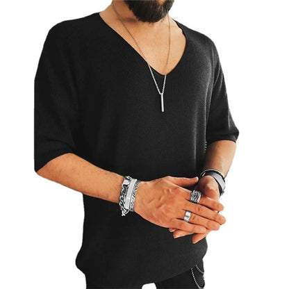 Pull homme grande taille col en V Chic und Stil