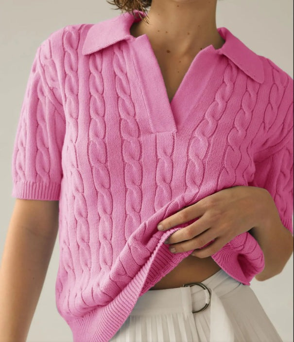 Pull en tricot pour femmes avec motif en relief complexe Chic und Stil