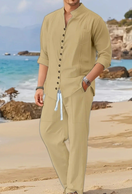 Hommes Ensemble de vêtements de plage décontracté Chic und Stil