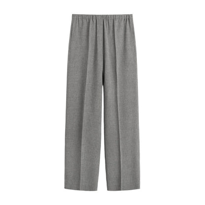 Wide-leg pants for women in high-quality material with an elastic waistband Chic and Style