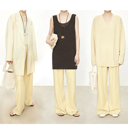 Pantalons larges à jambe large pour femmes Chic und Stil