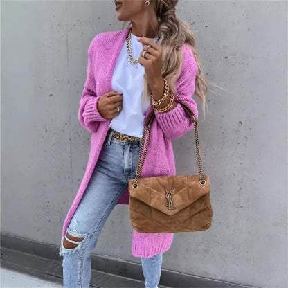 Cardigan tricot féminin en gros tricot à design ouvert Chic und Still