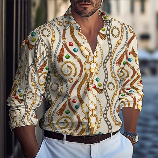 Chemise pour hommes avec motif pinceau moderne Chic und Stil