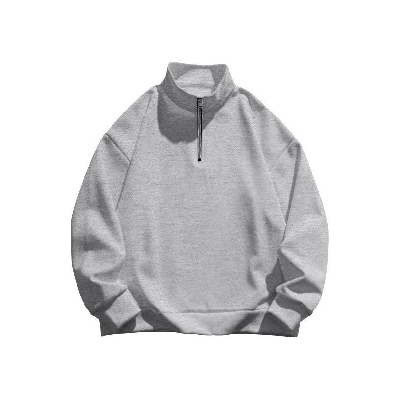 Women sporty high-neck pullover with zipper Chic and Style