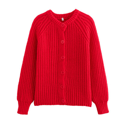 Cardigan pour femmes avec patte de boutonnage classique et manches raglan Chic und Stil