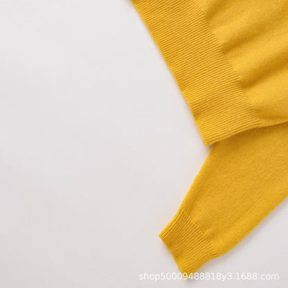 Pull cropped à la mode pour femmes en maille douce Chic und Stil