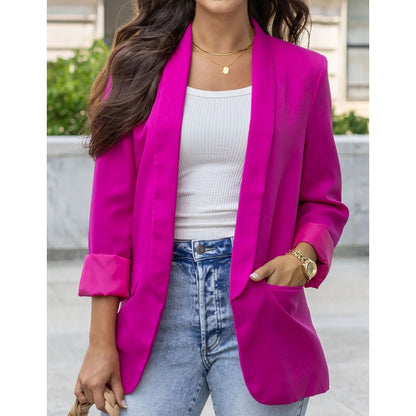 Women Open Fitted Blazer Chic and Style
